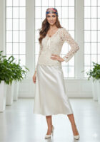 شومیز گیپور مجلسی یقه پاپیونی