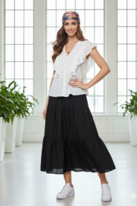 شومیز فانتزی آستین باله ای