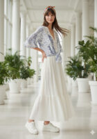 شومیز نخی گلدار