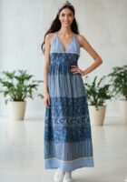 پیراهن نخی بلند