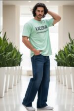 تیشرت مردانه سبز آدامسی