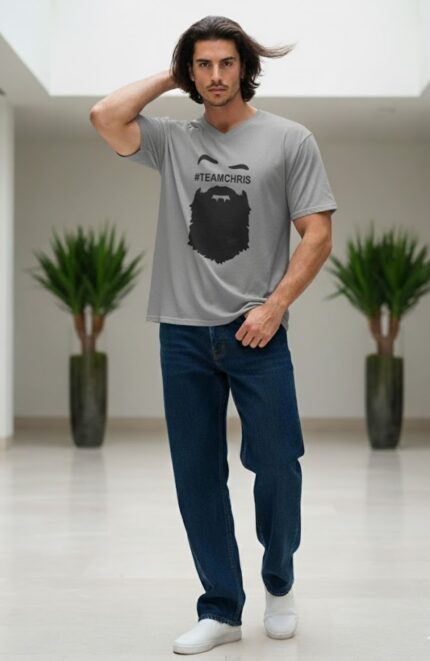 تیشرت مردانه طوسی 3