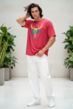 تیشرت گوجه ای مردانه