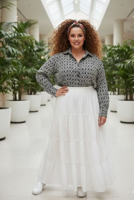 شومیز اورسایز هلالی