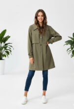 بارانی جلو بسته یشمی