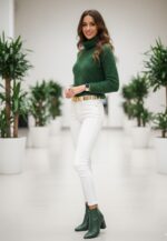 یقه اسکی سبز فیت