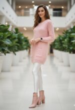 بافت موهر فانتزی جلو بسته جیب دار