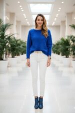 بافت موهر آبی کاربنی