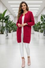 بافت موهر فانتزی جلوباز بلند جیب دار