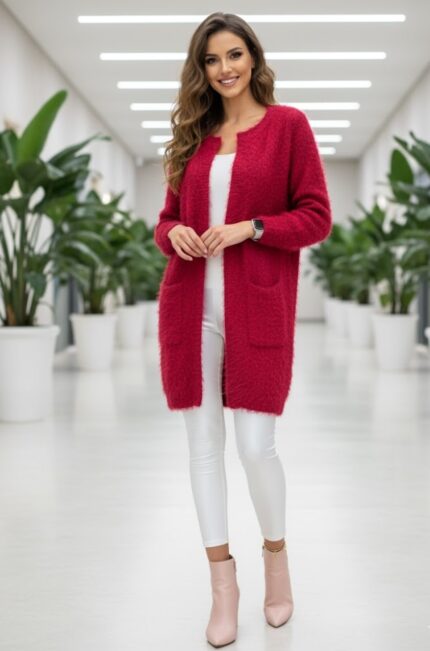 بافت موهر فانتزی جلوباز بلند جیب دار