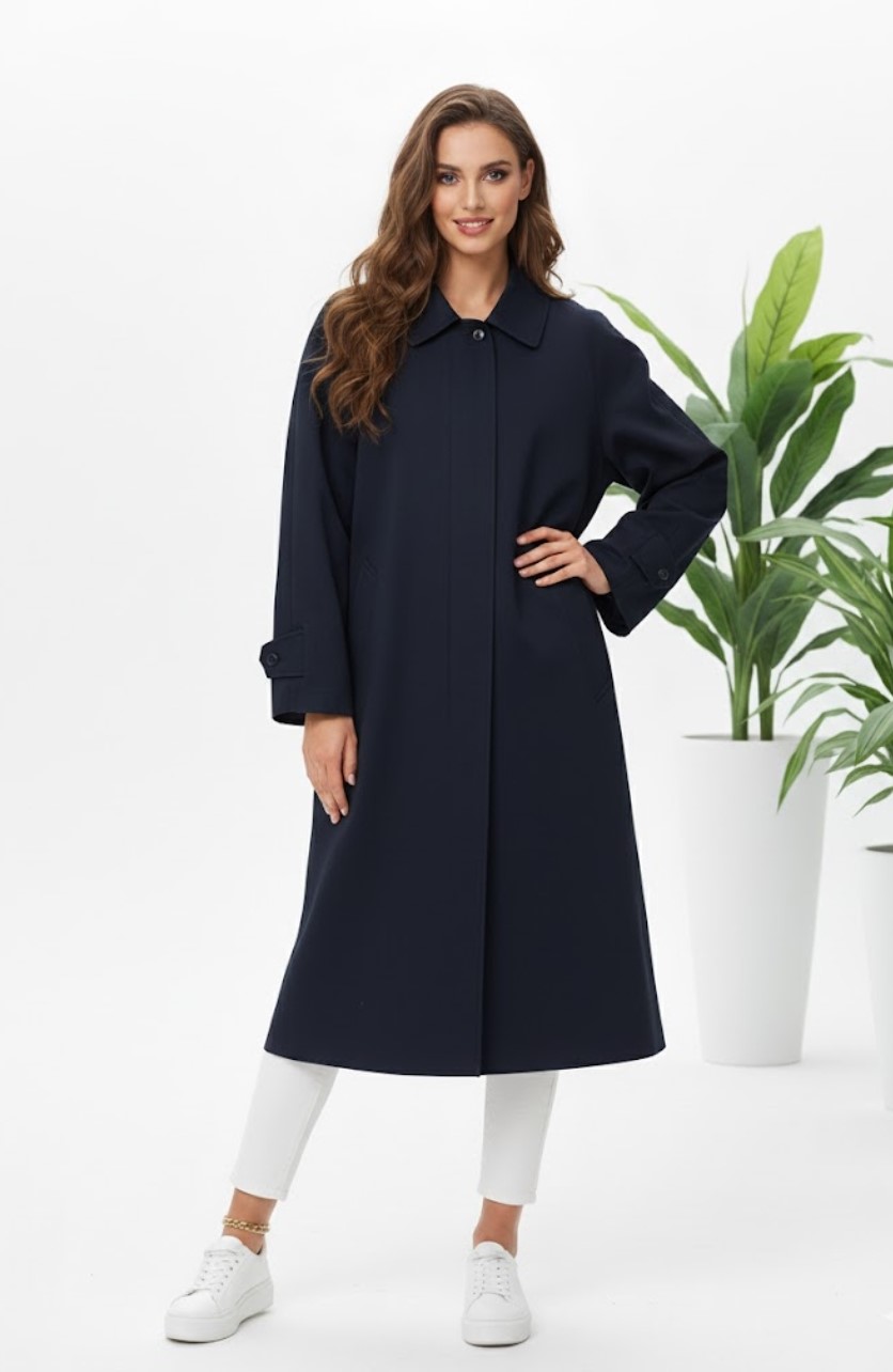 بارانی کتان سرمه ای هیتلری بارانی کتان سرمه ای هیتلری