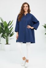 بارانی کوتاه یقه گرد