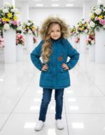 کاپشن بچه گانه بلند خزدار